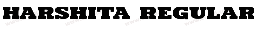 Harshita Regular字体转换